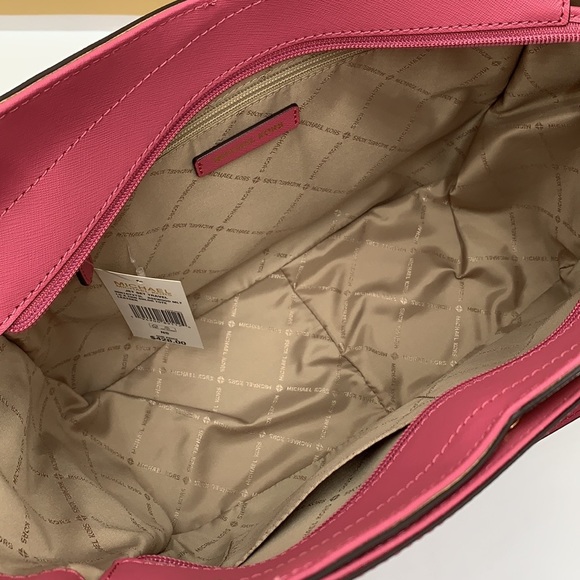 MICHAEL KORS Jet Set Large X Chain Color-Block Saffiano Leather Shoulder… - Picture 13 of 16